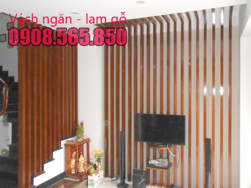 Vách ngăn gỗ, vách lam gỗ quận 5