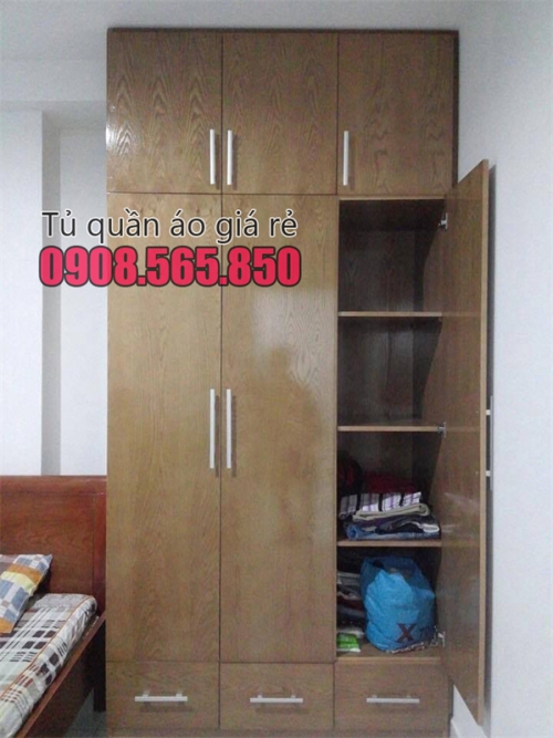 Xưởng mộc thi công tủ áo âm tường quận bình thạnh