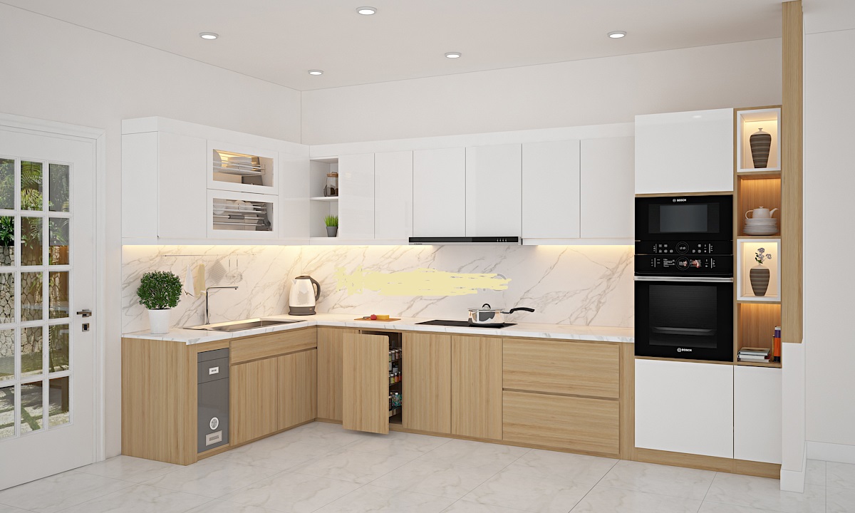 Báo giá tủ bếp Melamine