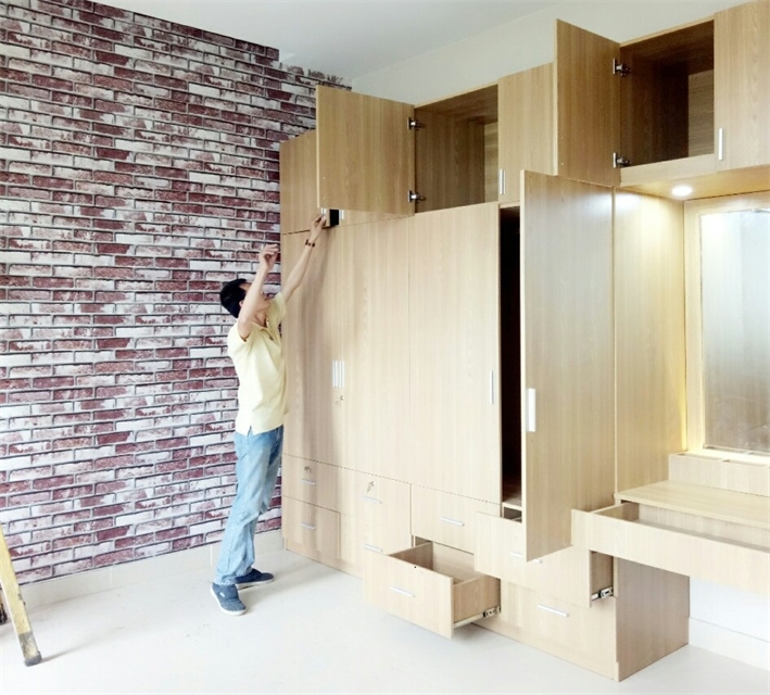 Xưởng mộc đóng tủ gỗ theo yêu cầu giá rẻ
